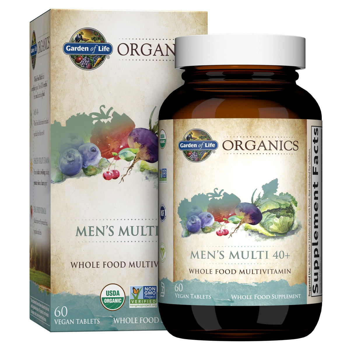 Garden of Life Garden of Life Organics Men's Multi 40+ 60 Tablet