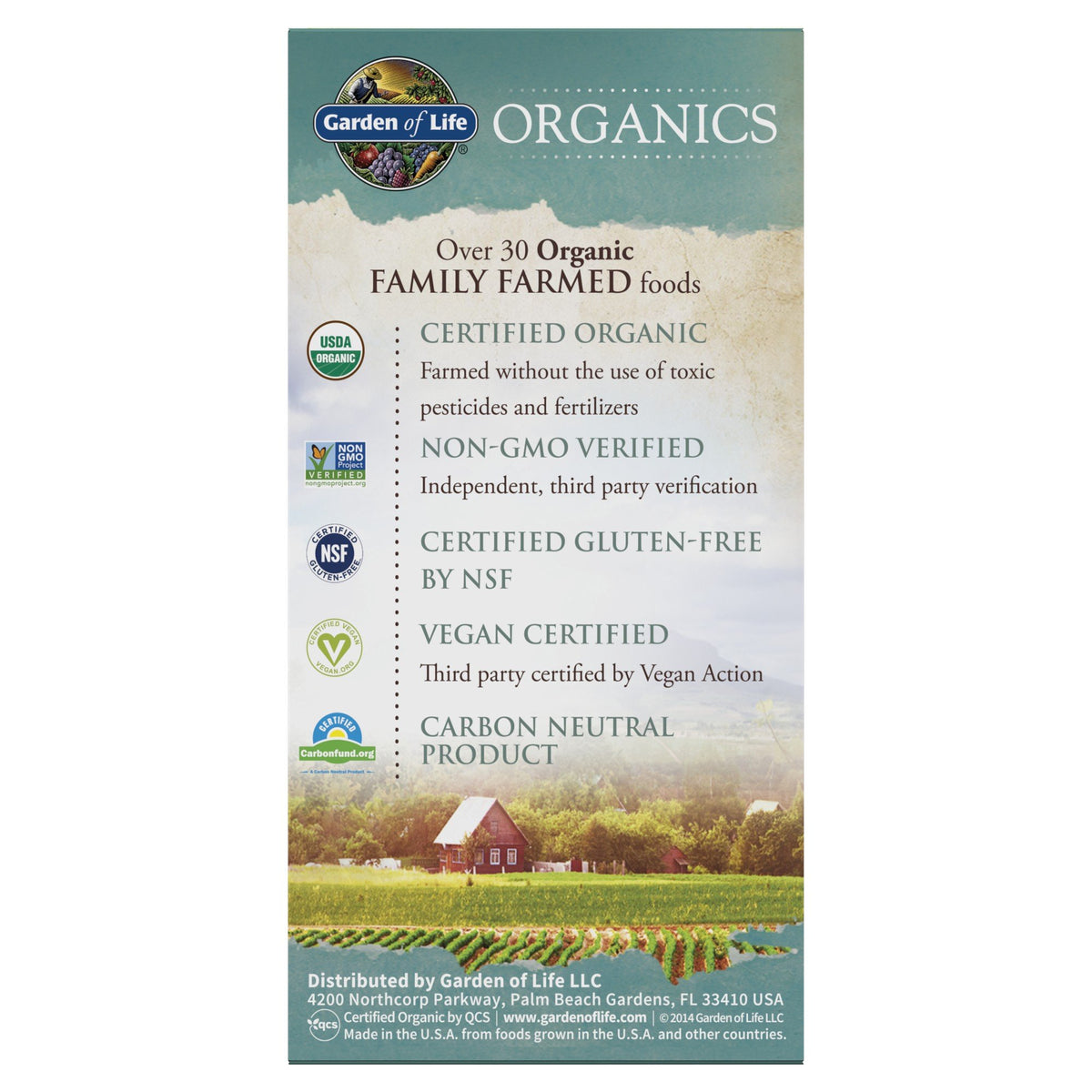 Garden of Life Garden of Life Organics Men&#39;s Multi 40+ 60 Tablet