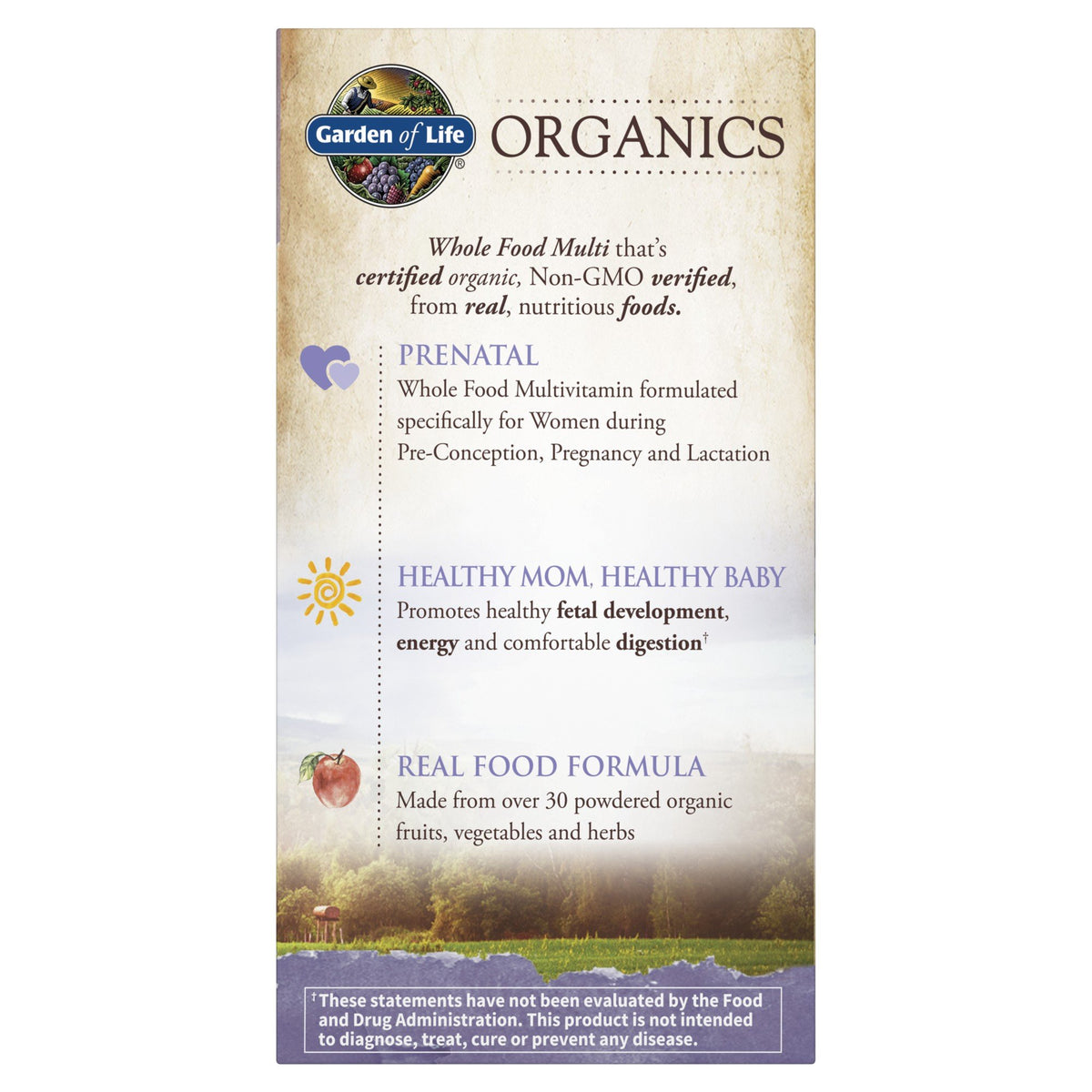 Garden of Life Garden of Life Organics Prenatal Multi 180 Tablet