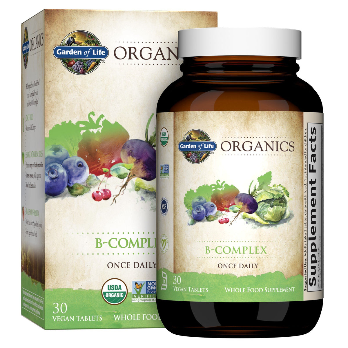 Garden of Life Garden of Life Organics B-Complex 30 Tablet