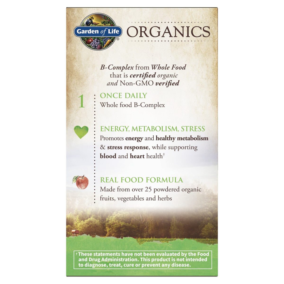 Garden of Life Garden of Life Organics B-Complex 30 Tablet