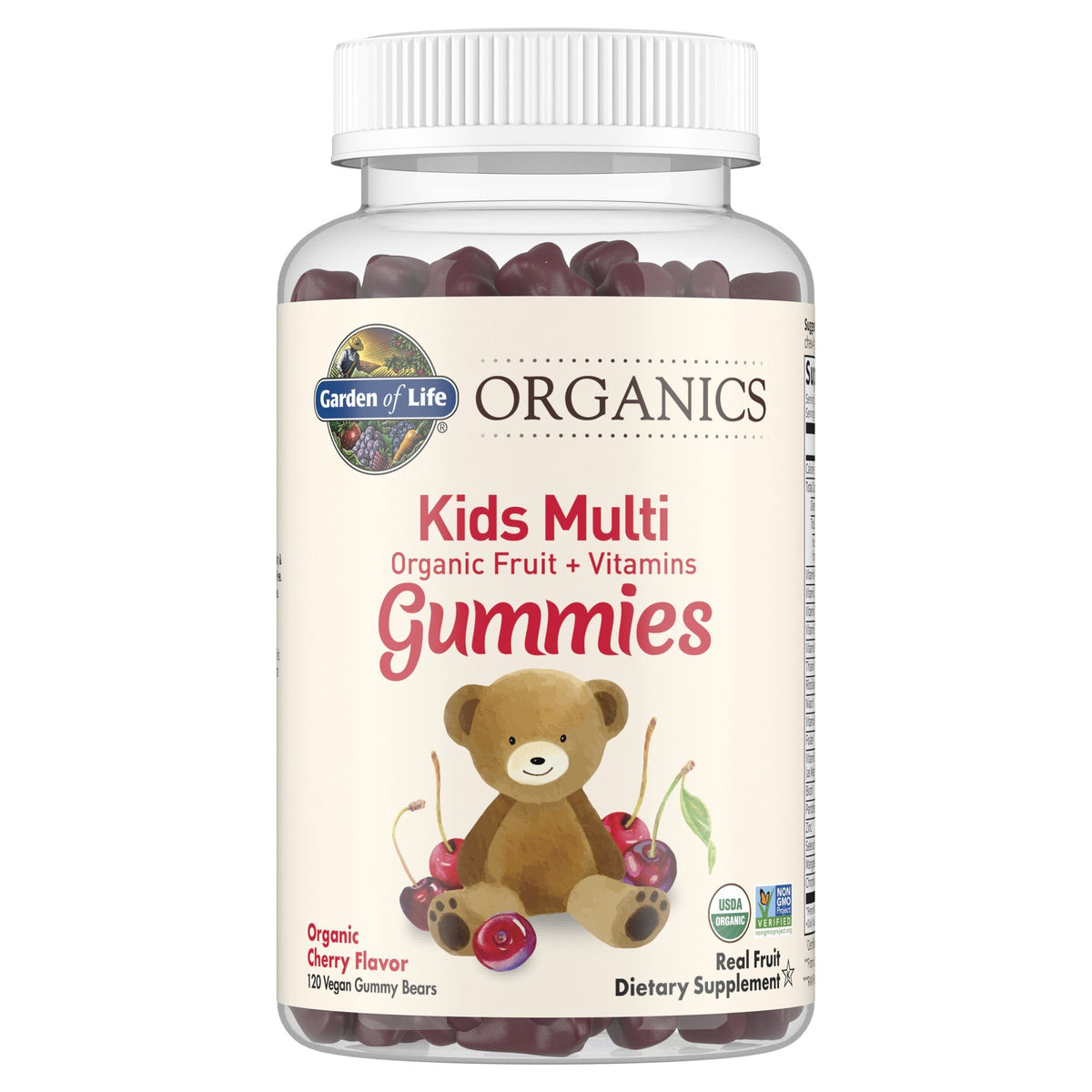 Garden of Life Garden of Life Organics Kids Multivitamin Organic Fruit Gummies Cherry Flavor 120 Gummy