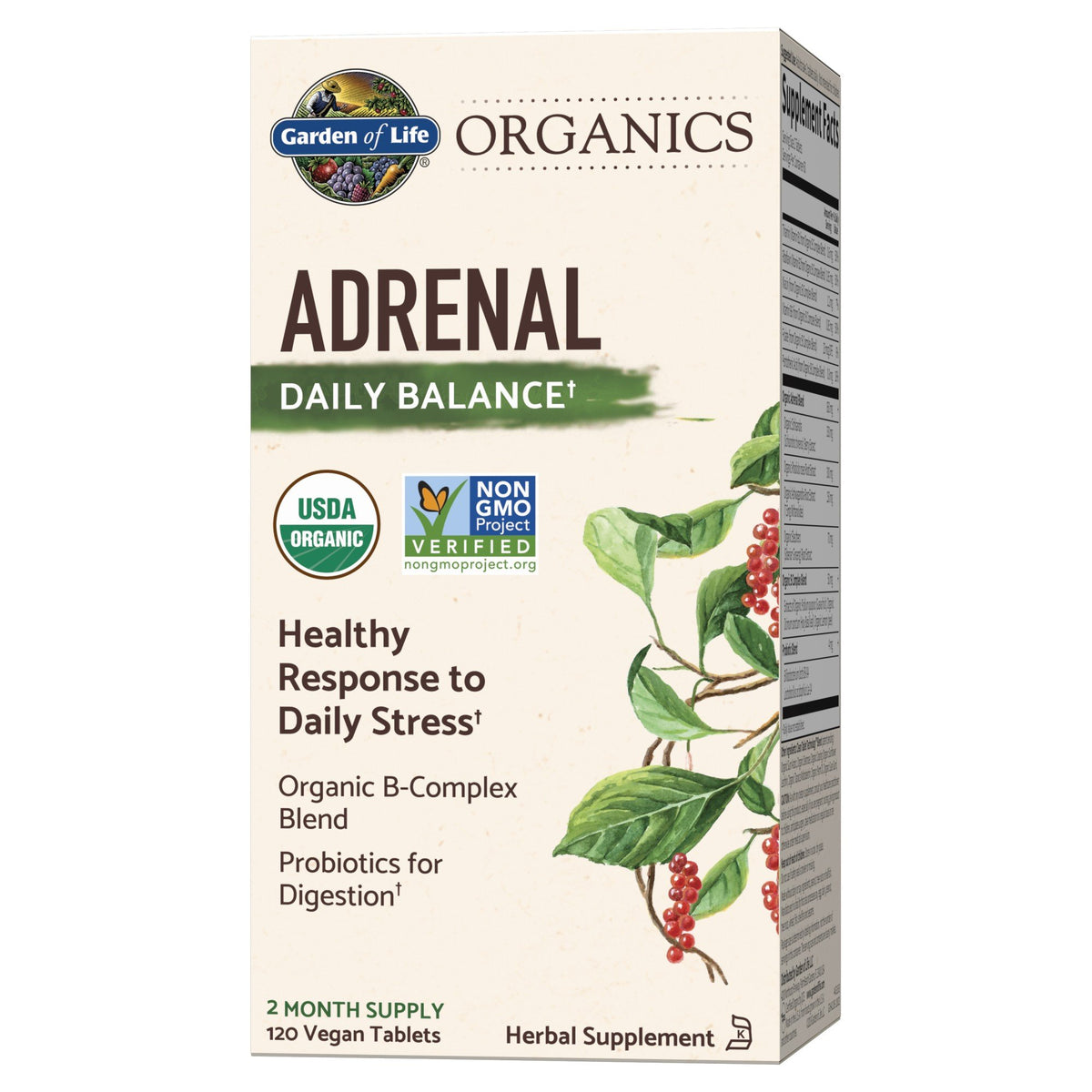 Garden of Life Garden of Life Organics Adrenal Daily Balance 120 Tablets