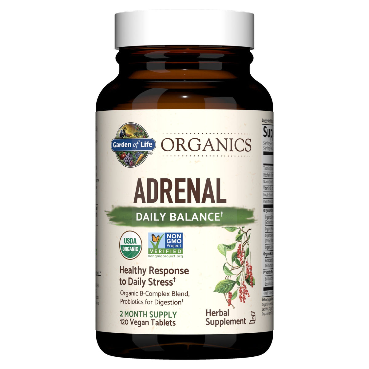 Garden of Life Garden of Life Organics Adrenal Daily Balance 120 Tablets