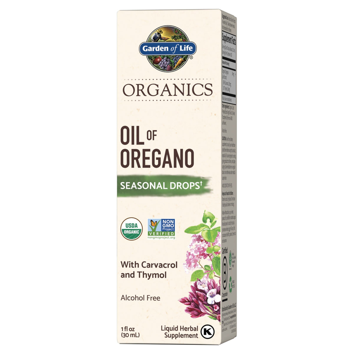 Garden of Life Garden of Life Organics Oil of Oregano Drops 1 oz Liquid