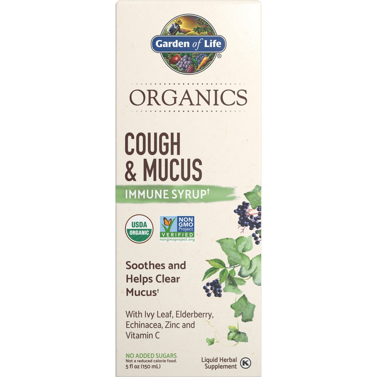 Garden of Life Garden of Life Organics Cough &amp; Mucus Immune Syrup 5 oz Liquid