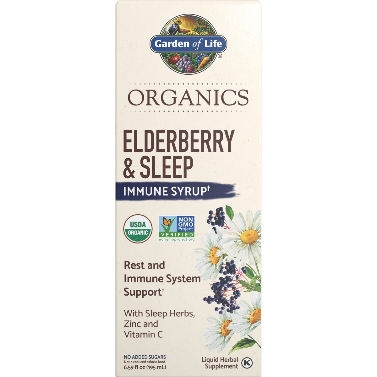 Garden of Life Garden of Life Organics Elderberry &amp; Sleep Immune Syrup 6.59 oz Liquid