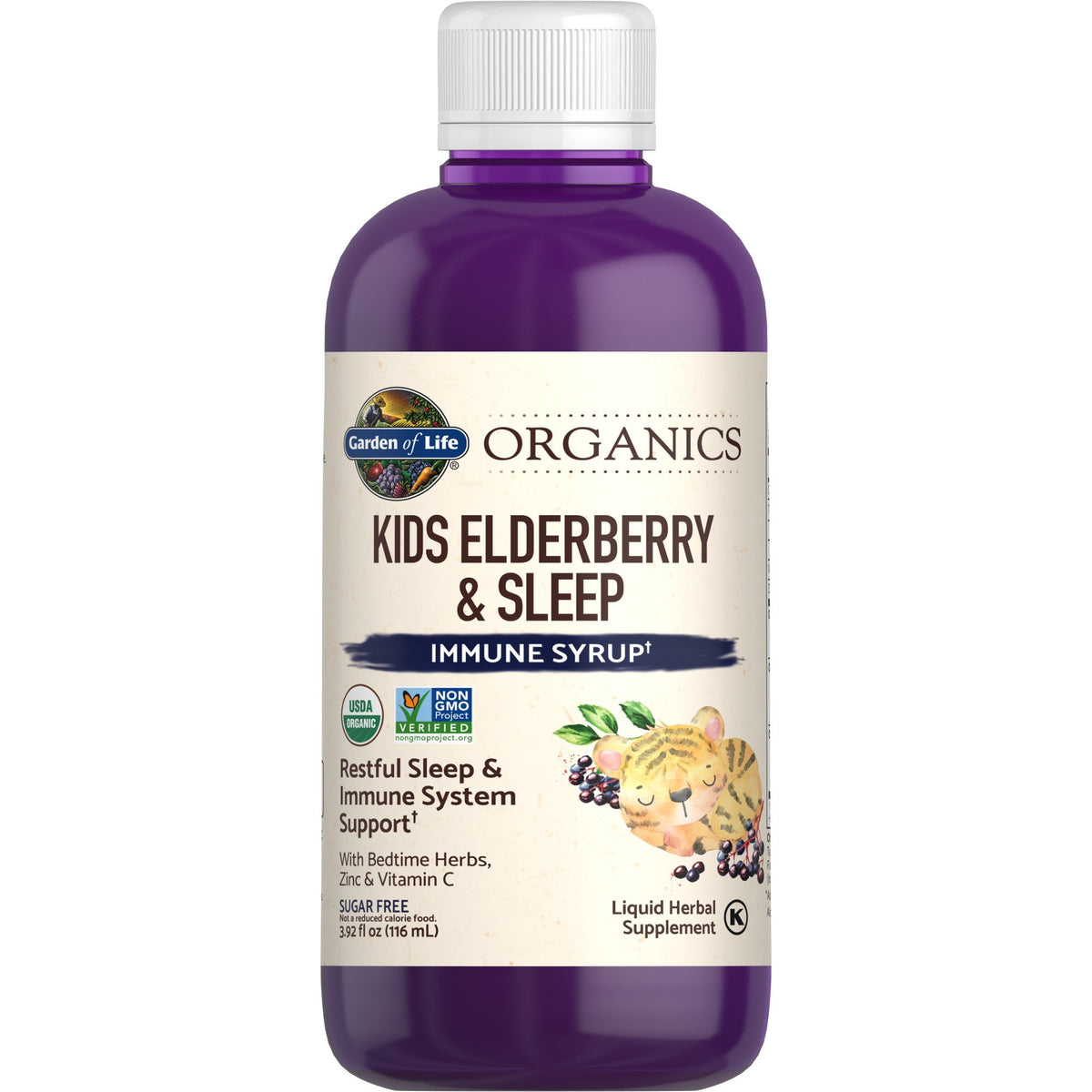 Garden of Life Garden of Life Organics KIDS Elderberry &amp; Sleep Immune Syrup 3.92 oz Liquid