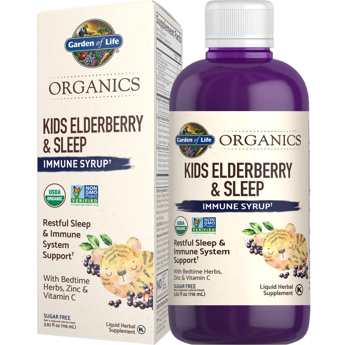 Garden of Life Garden of Life Organics KIDS Elderberry & Sleep Immune Syrup 3.92 oz Liquid