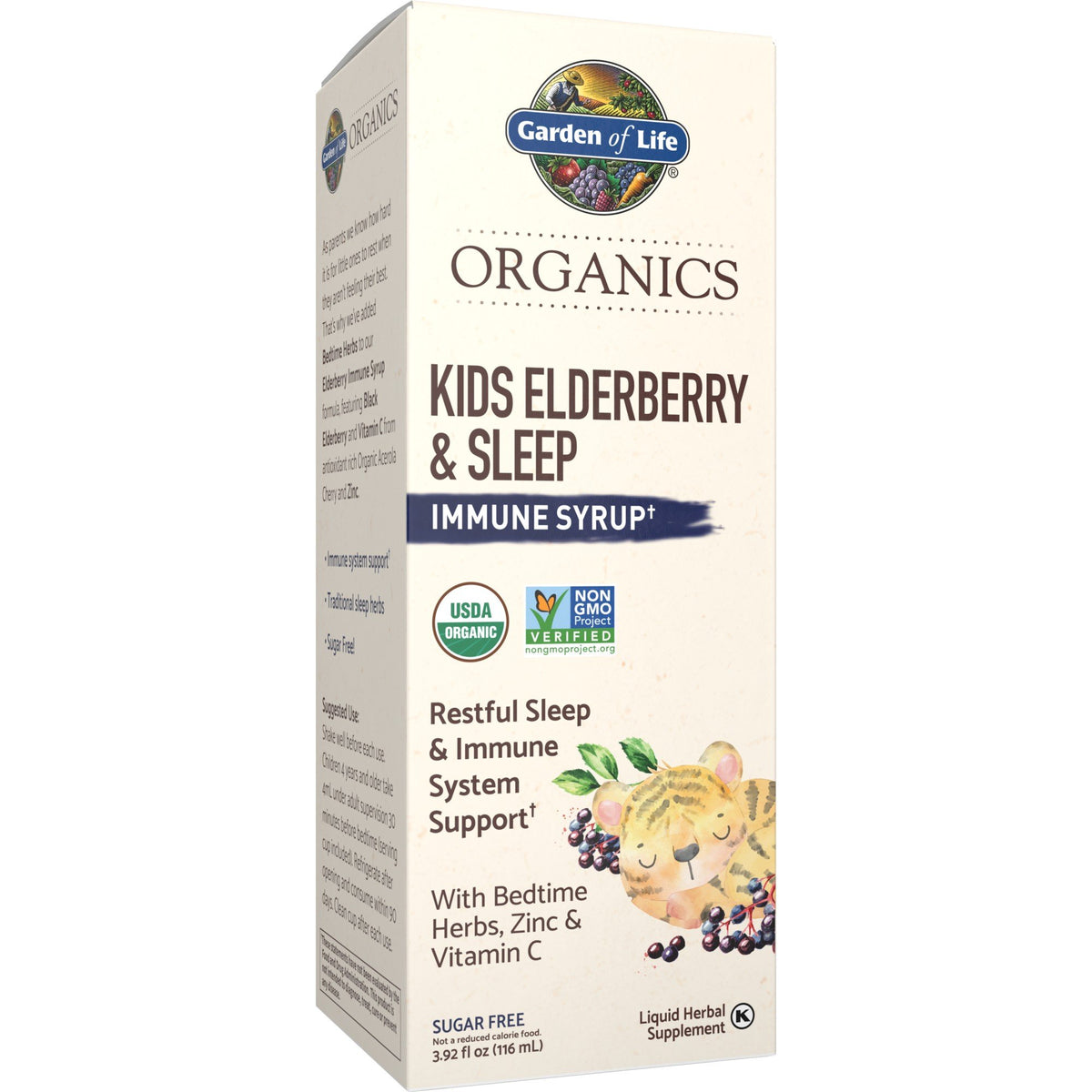 Garden of Life Garden of Life Organics KIDS Elderberry &amp; Sleep Immune Syrup 3.92 oz Liquid