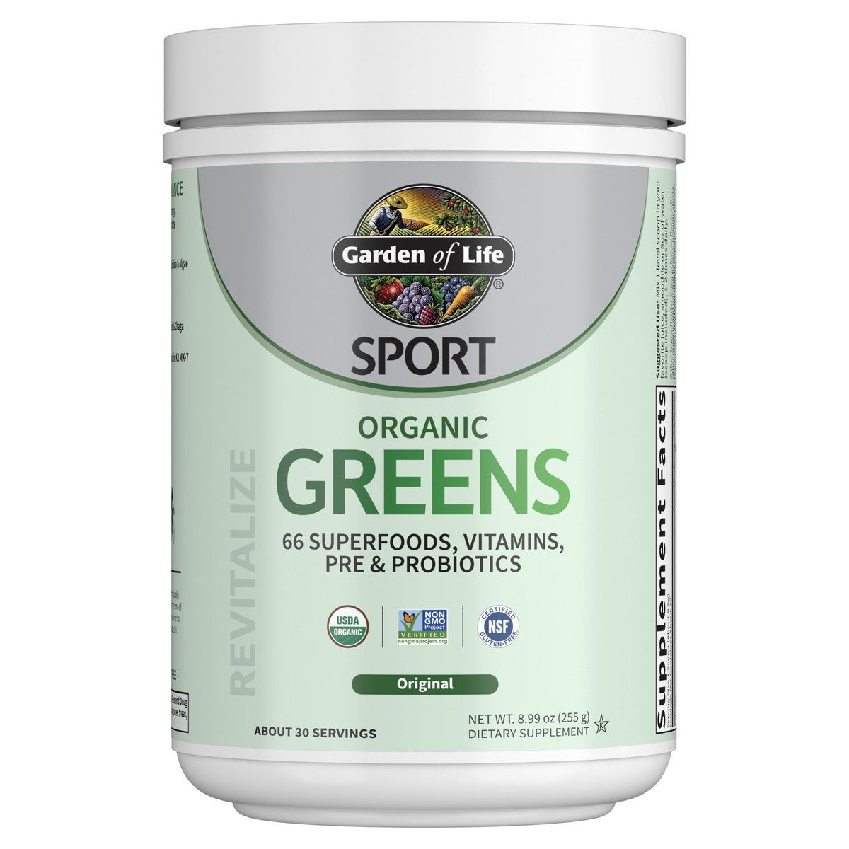 Garden of Life Sport Organic Greens Original 8.99 oz (255 g) Powder