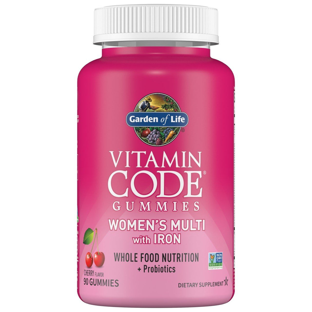 Garden of Life Vitamin Code Gummies Women's Multi with Iron 90 Gummy