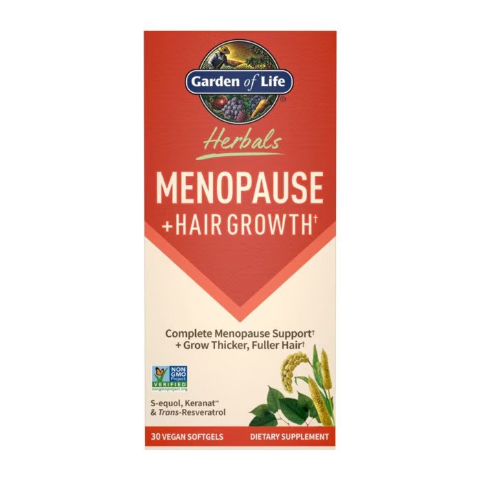 Garden of Life Herbals Menopause & Hair Growth 30 Softgel