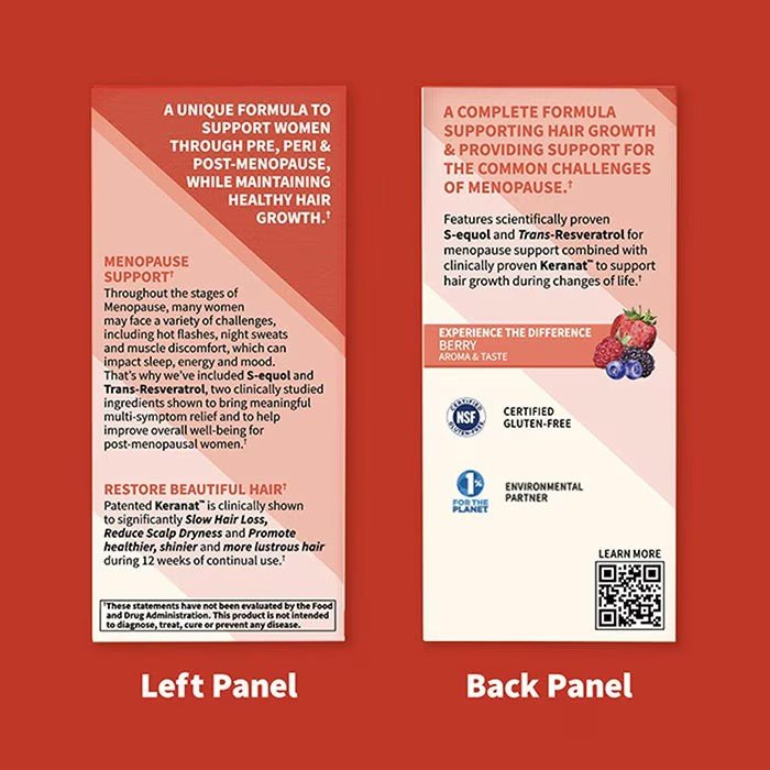 Garden of Life Herbals Menopause & Hair Growth 30 Softgel