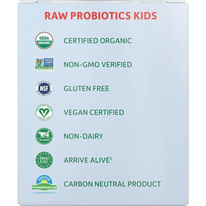 Garden of Life Organic Raw Probiotics Kids-5 Billion CFU-2 Month Supply 101.4 g(3.57 oz) Powder