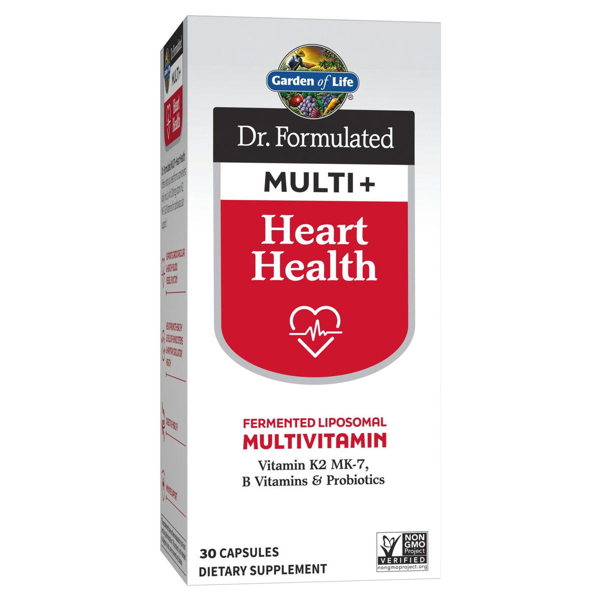 Garden of Life Dr. Formulated-Multi Plus-Heart Health-Fermented Liposomal Multivitamin 30 Capsule