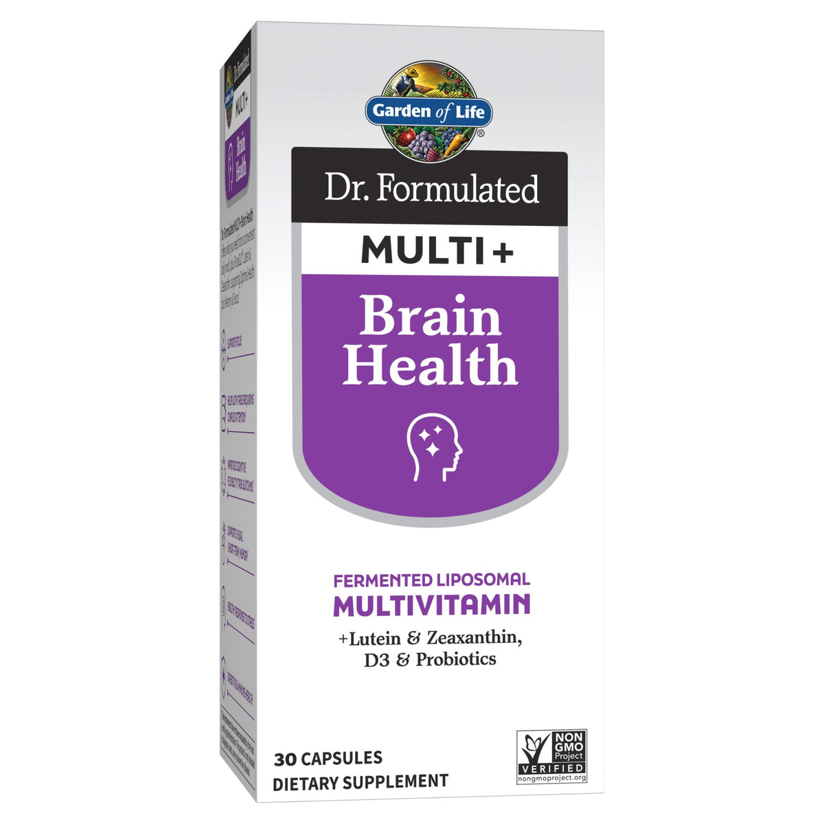 Garden of Life Dr. Formulated-Multi Plus-Brain Health-Fermented Liposomal Multivitamin 30 Capsule