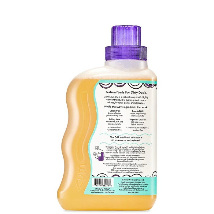 Zum Soap Laundry Sea Salt 32 oz Liquid