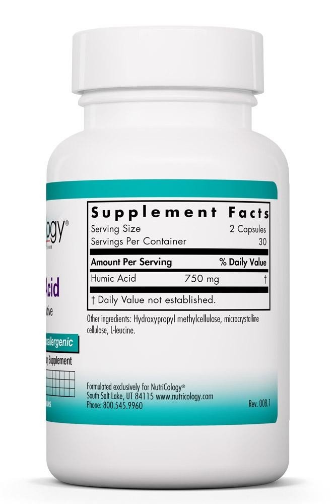 Nutricology Humic Acid 750 MG 60 VegCap