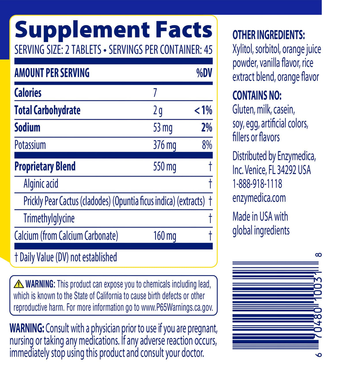 Enzymedica Heartburn Soothe 90 Chewable