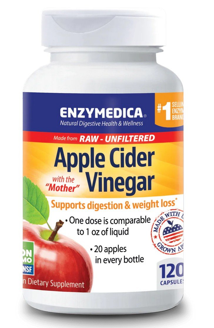 Enzymedica Apple Cider Vinegar 120 Capsule