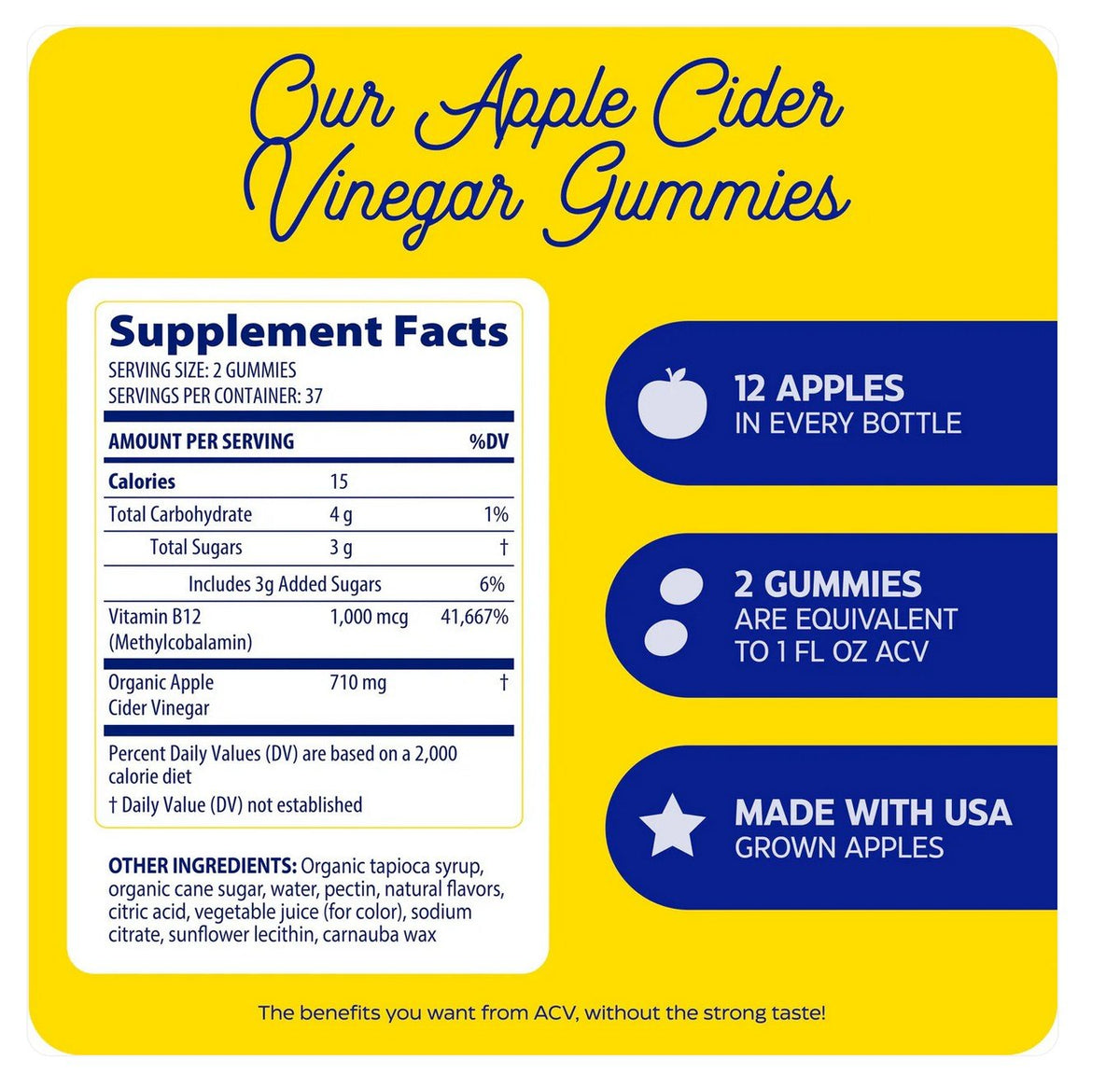 Enzymedica Apple Cider Vinegar Gummies 74 Gummy