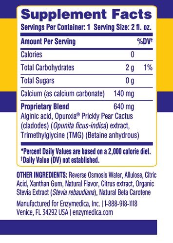 Enzymedica Heartburn Soothe Shots 6 Pack Liquid