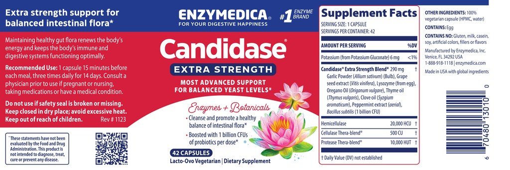 Enzymedica Candidase Extra Strength 42 Capsule