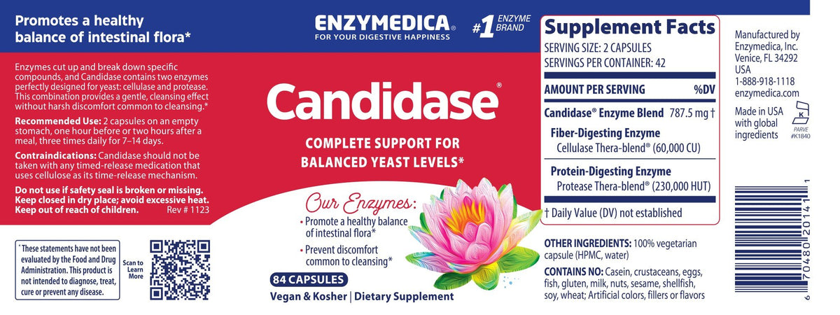 Enzymedica Candidase 84 Capsule