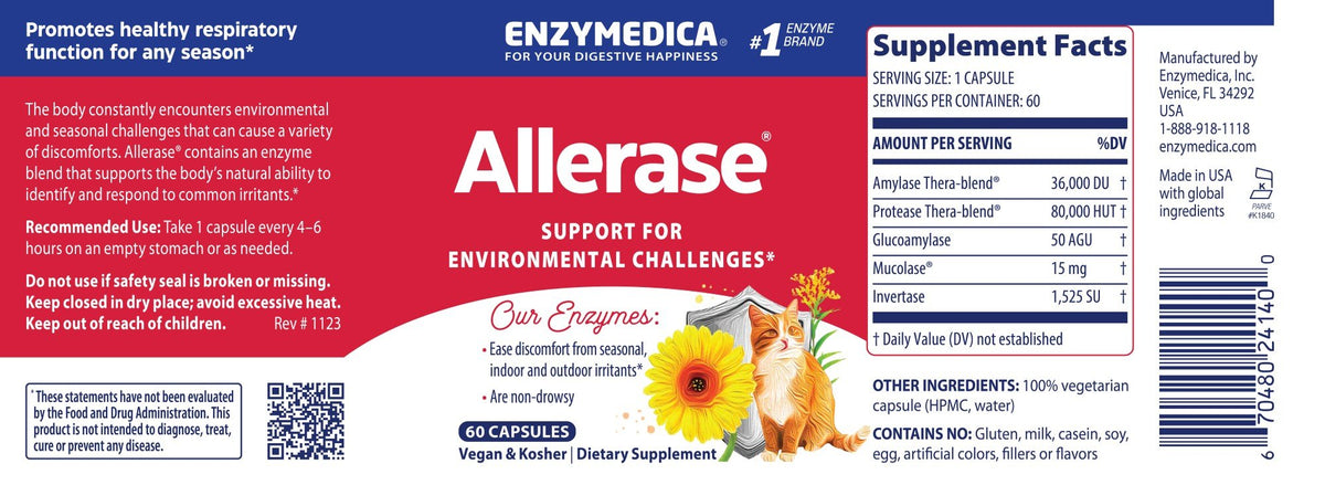 Enzymedica Allerase 60 Capsule