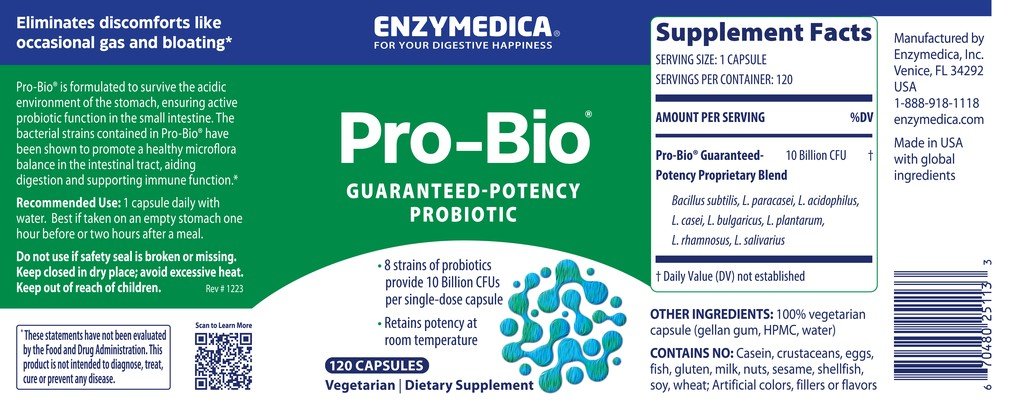 Enzymedica Pro Bio 120 Capsule