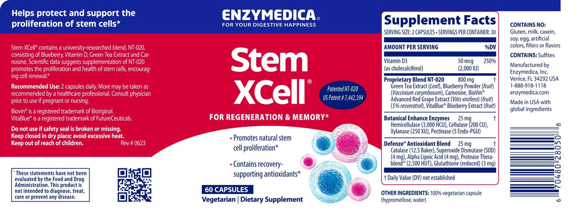 Enzymedica Stem Xcell 60 Capsule