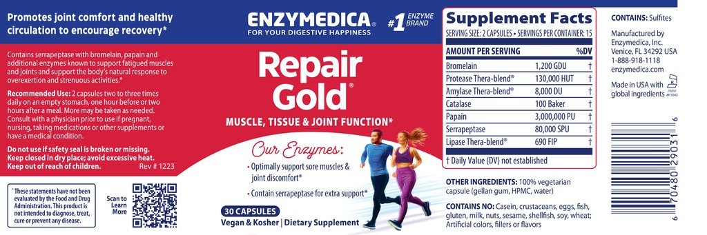 Enzymedica Repair Gold 30 Capsule