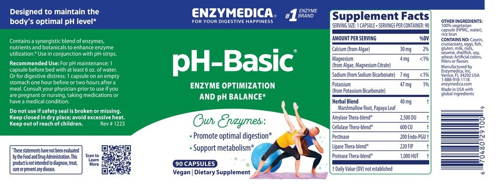 Enzymedica PH Basic 90 Capsule