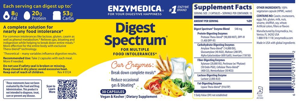 Enzymedica Digest Spectrum 30 Capsule