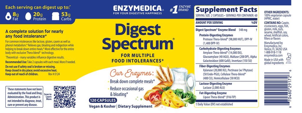 Enzymedica Digest Spectrum 120 Capsule