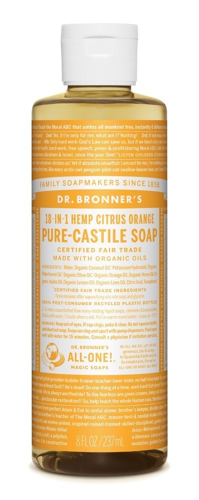 Dr. Bronner's Pure Castile Liquid Soap Citrus 8 oz Liquid