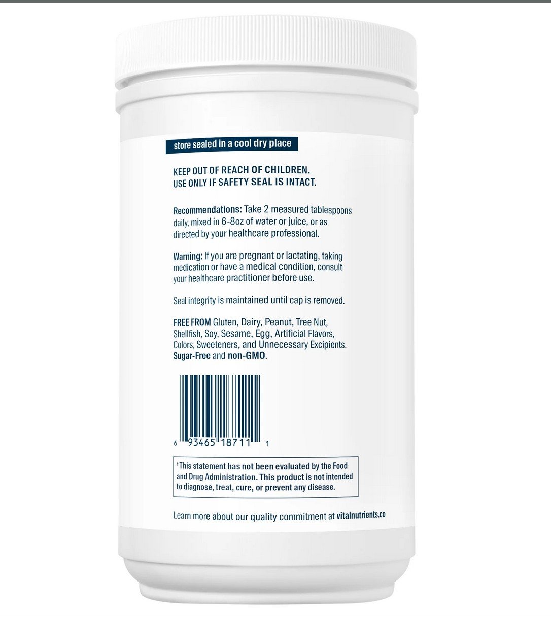 Vital Nutrients Marine Collagen 300 grams Powder