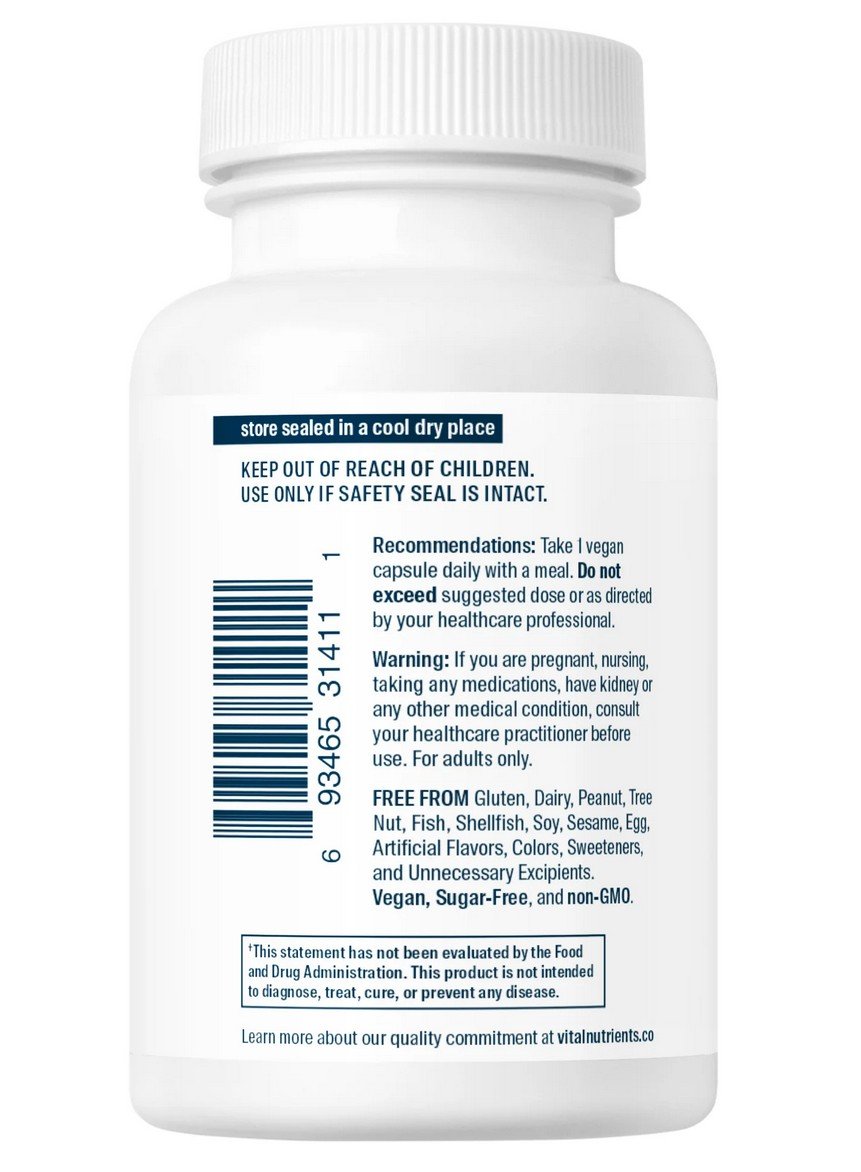 Vital Nutrients Lithium (orotate) 20 mg 90 Capsule