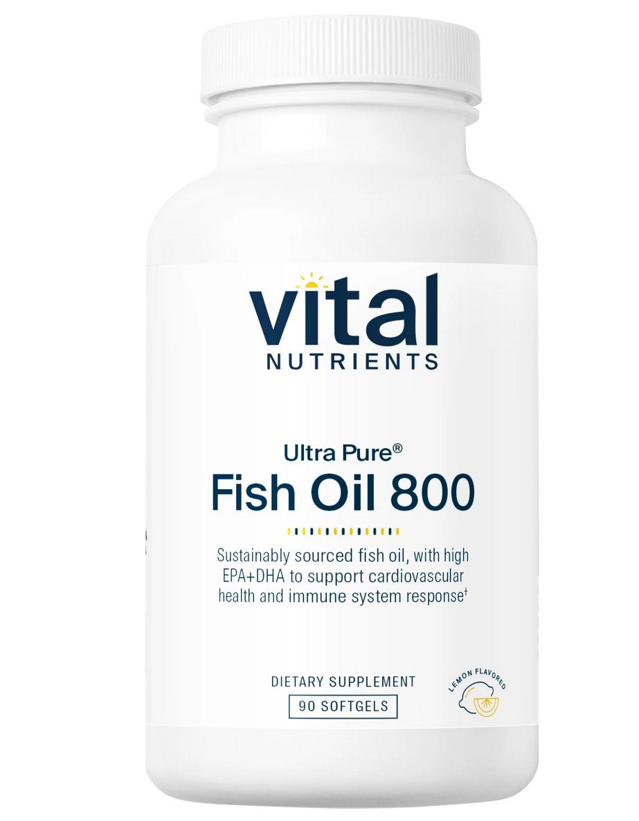Vital Nutrients Ultra Pure-Fish Oil 800 Pharmaceutical Grade 90 Softgel