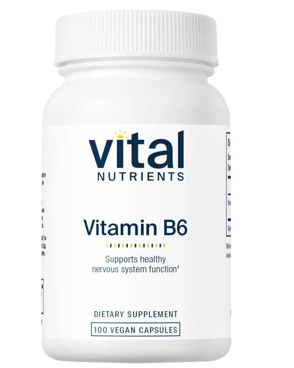 Vital Nutrients Vitamin B6 100 mg 100 VegCap