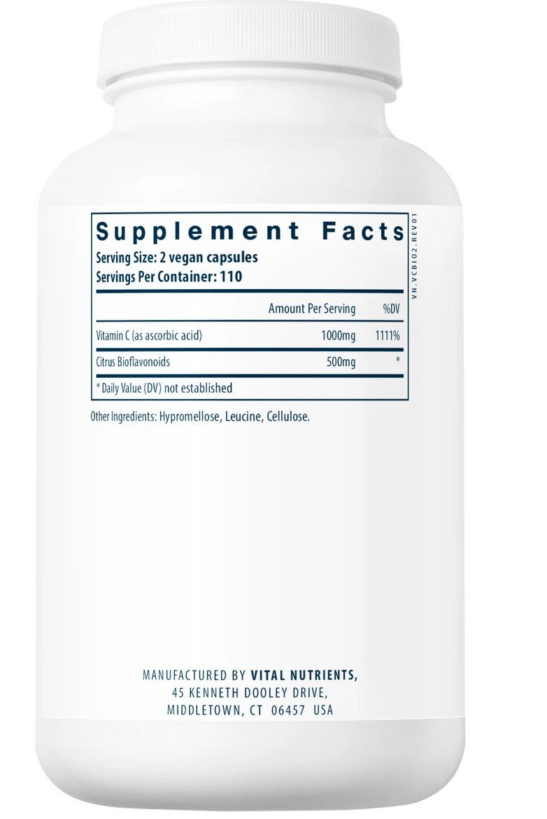 Vital Nutrients Vitamin C with Bioflavonoids 220 Capsule