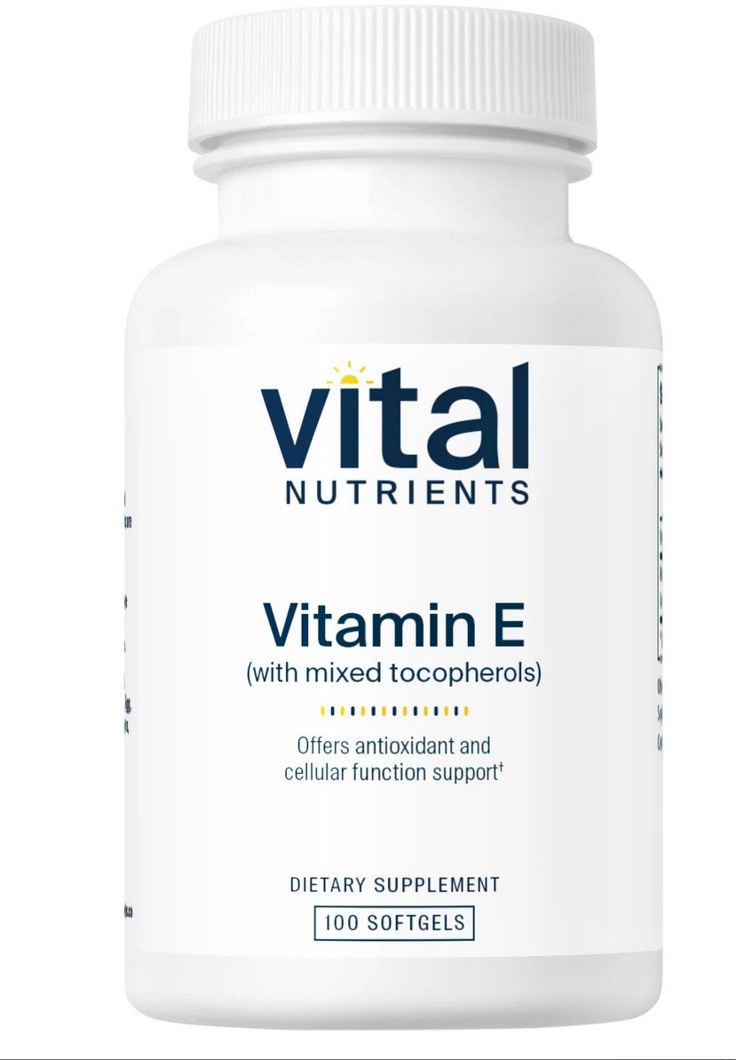 Vital Nutrients Vitamin E 400iu with mixed tocopherols 100 Softgel