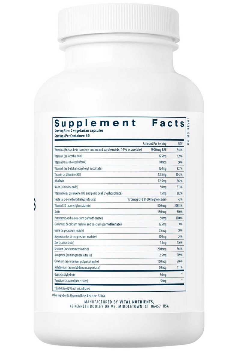 Vital Nutrients Multi-Nutrients 5 120 Capsule