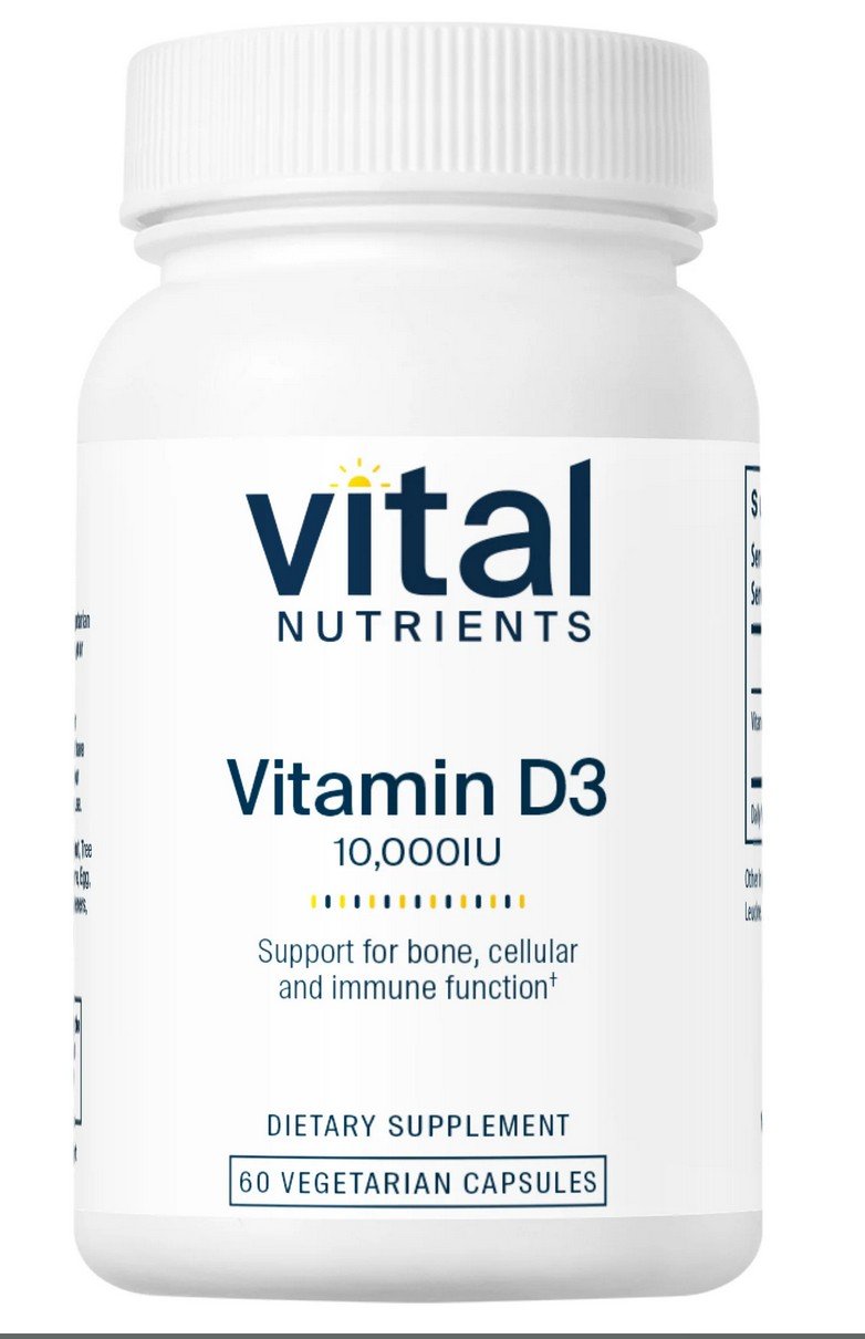 Vital Nutrients Vitamin D3 10,000 IU 60 Capsule