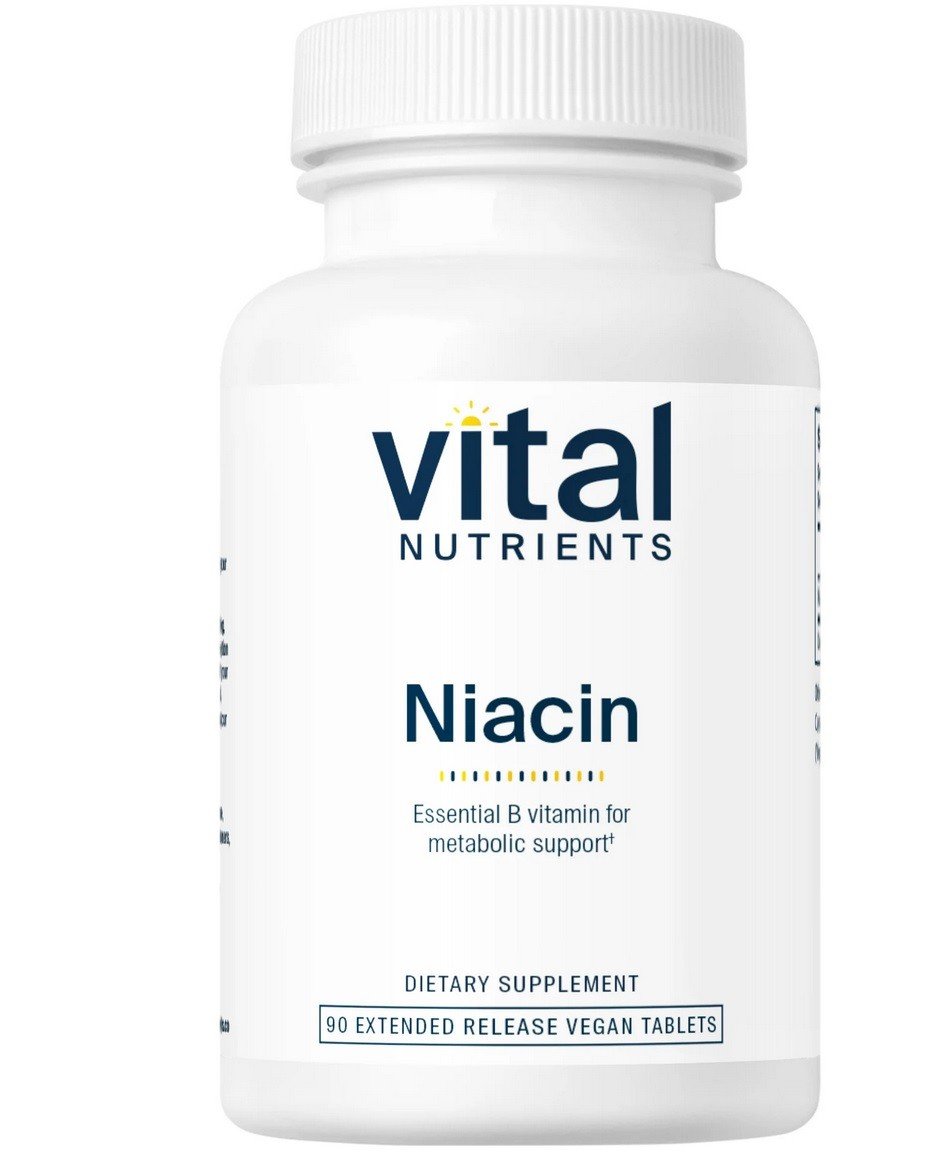 Vital Nutrients Niacin 500 mg Time Released 90 Capsule