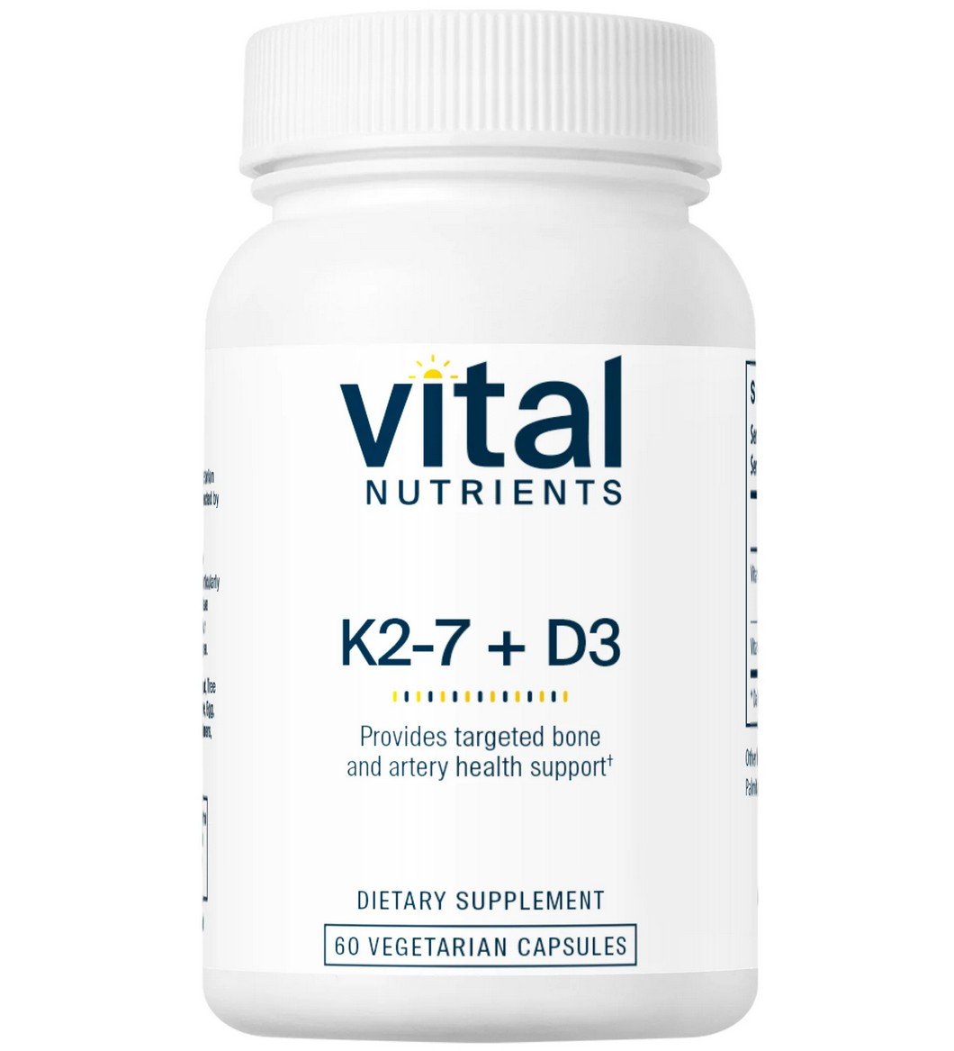 Vital Nutrients Vitamin K2-7 with D3 60 VegCap