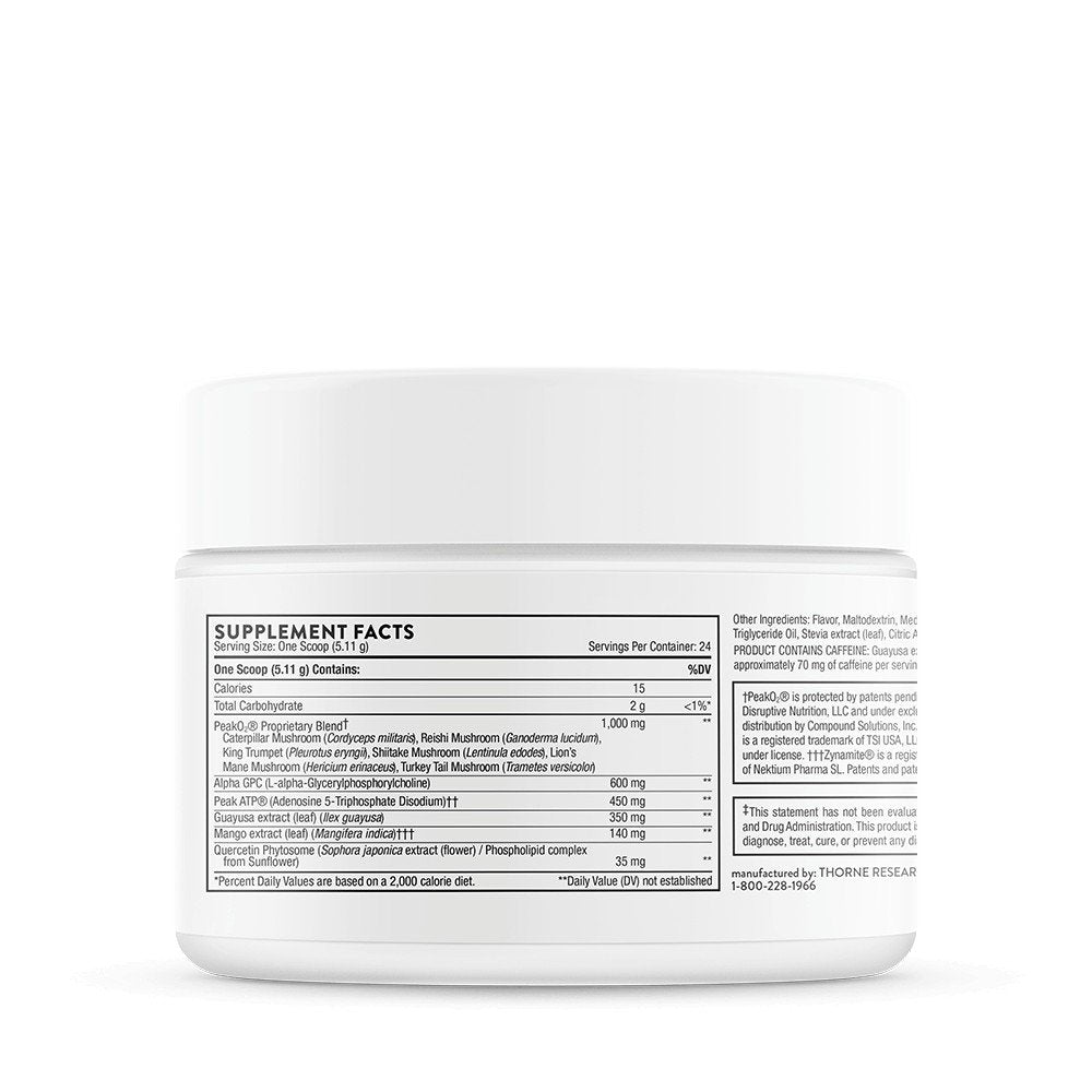 Thorne Pre-Workout Elite 123g Powder