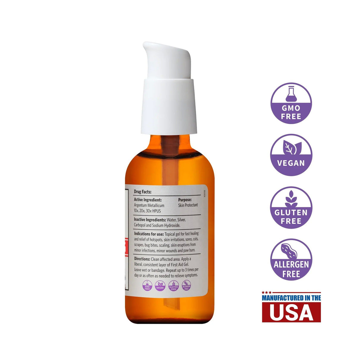 Sovereign Silver Natural Immunogenics Pets First Aid Gel 2 oz Liquid