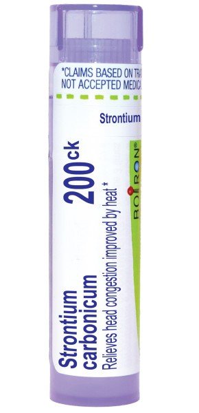 Boiron Strontium Carbonicum 200CK Homeopathic Single Medicine For Cough, Cold & Flu 80 Pellet